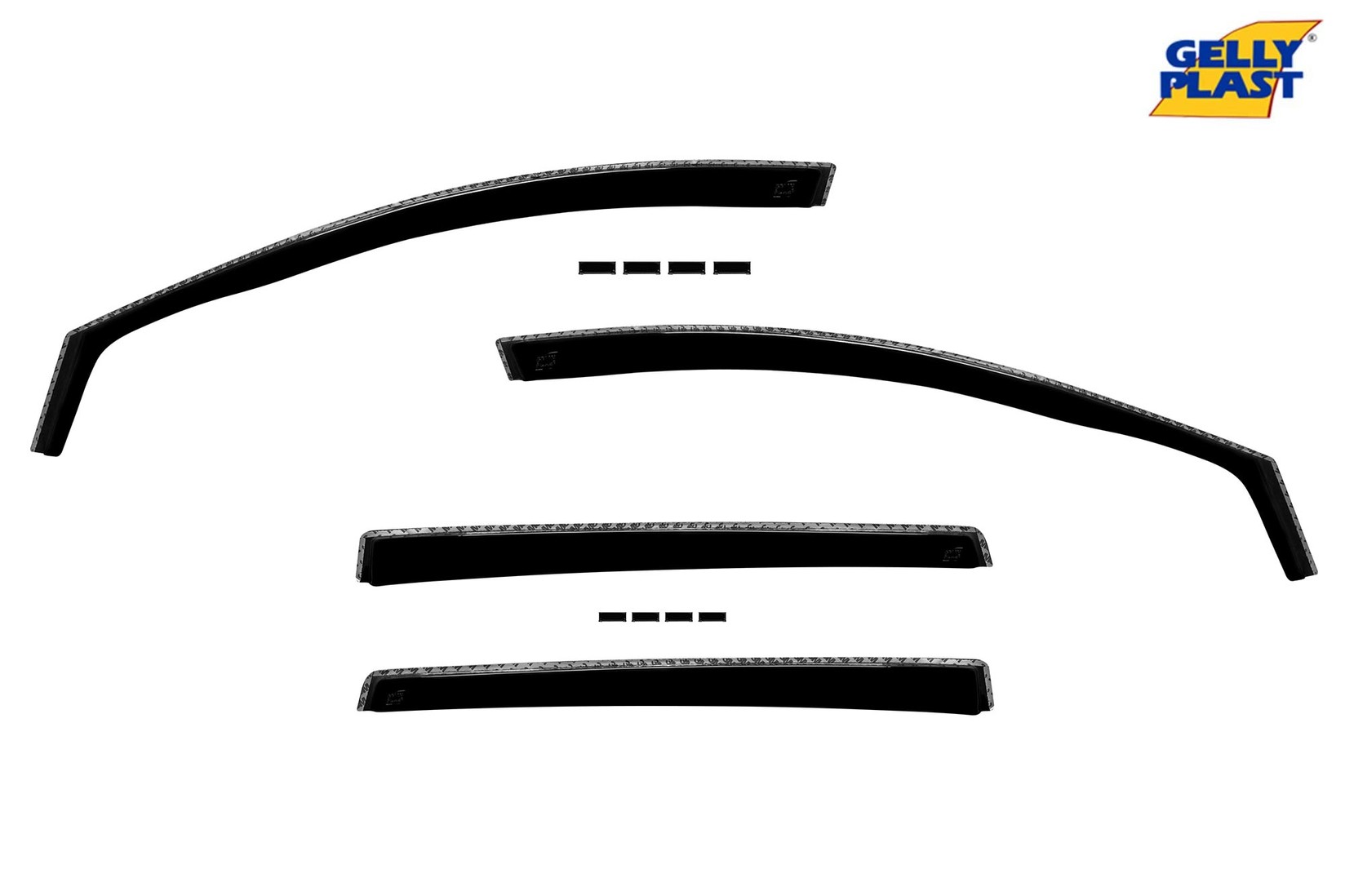 GELLYPLAST Комплет ветробрани Gelly Plast за Honda CRV после 2017 , 4 бр., црни
