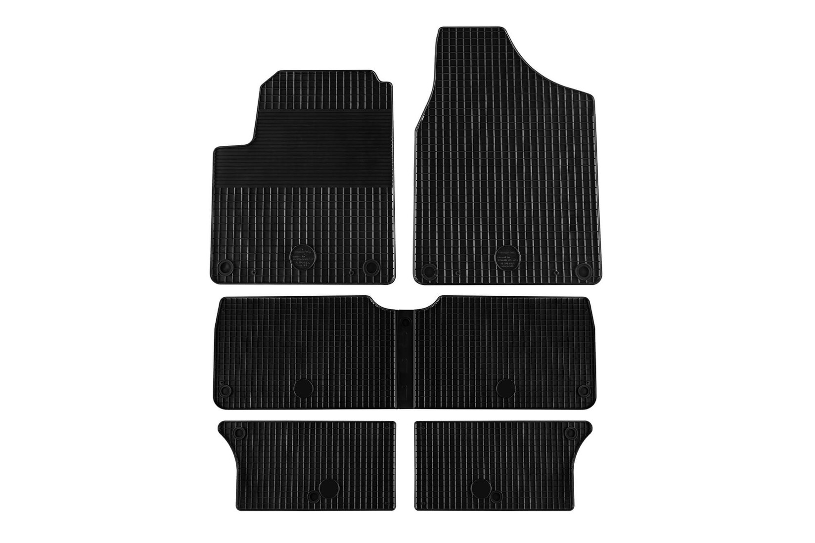 GUMARNY ZUBRI Гумени патосници за Ford Galaxy 1996-2010 6 дела црни