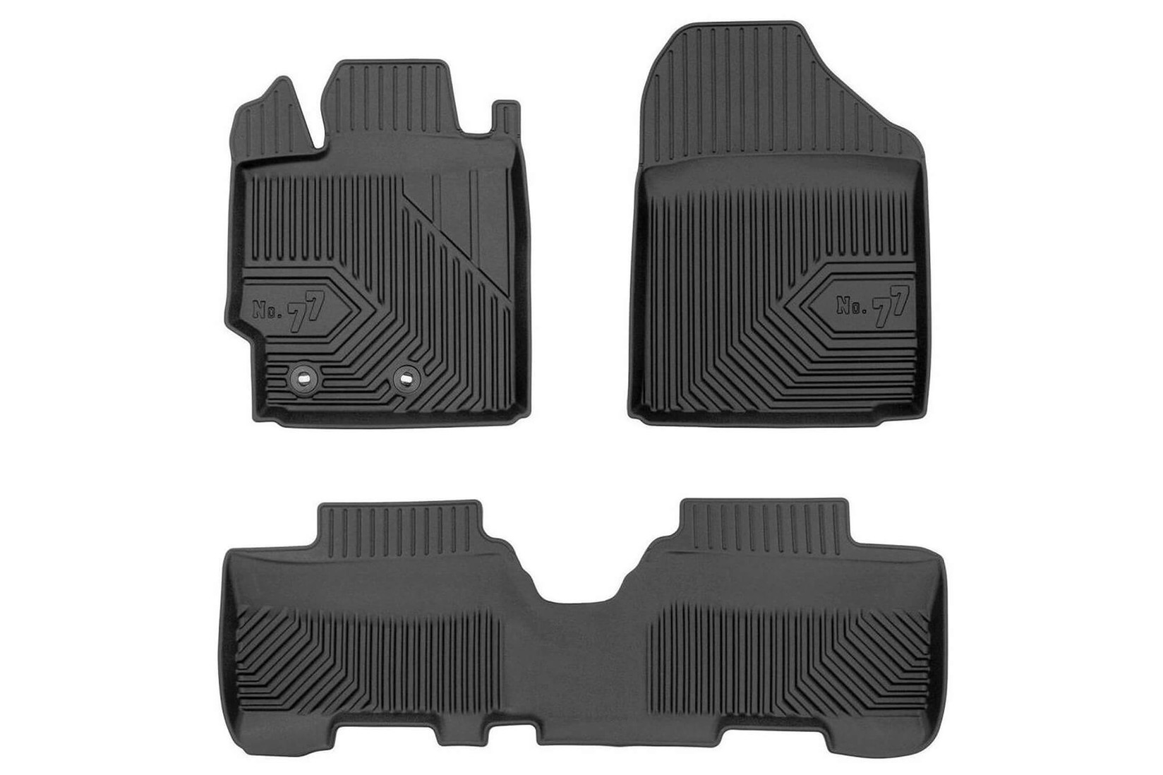 FROGUM 2.5D Гумени патосници модел 77 за Toyota Urban Cruiser 2008-2014 3 дела црни