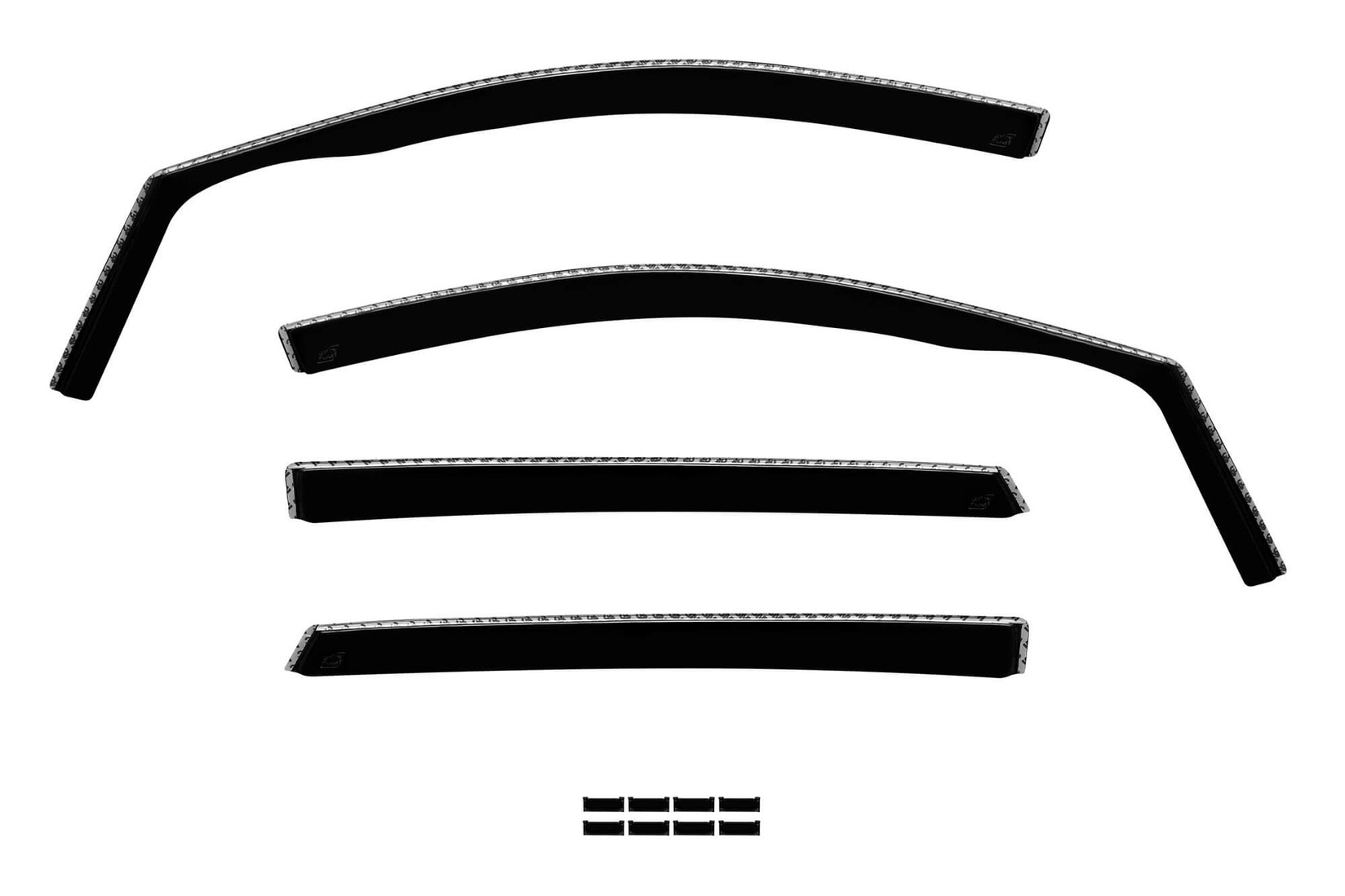 GELLYPLAST Комплет ветробрани Gelly Plast за Mercedes B класа W246 2011-2018 со 5 врати, црни 4 бројки