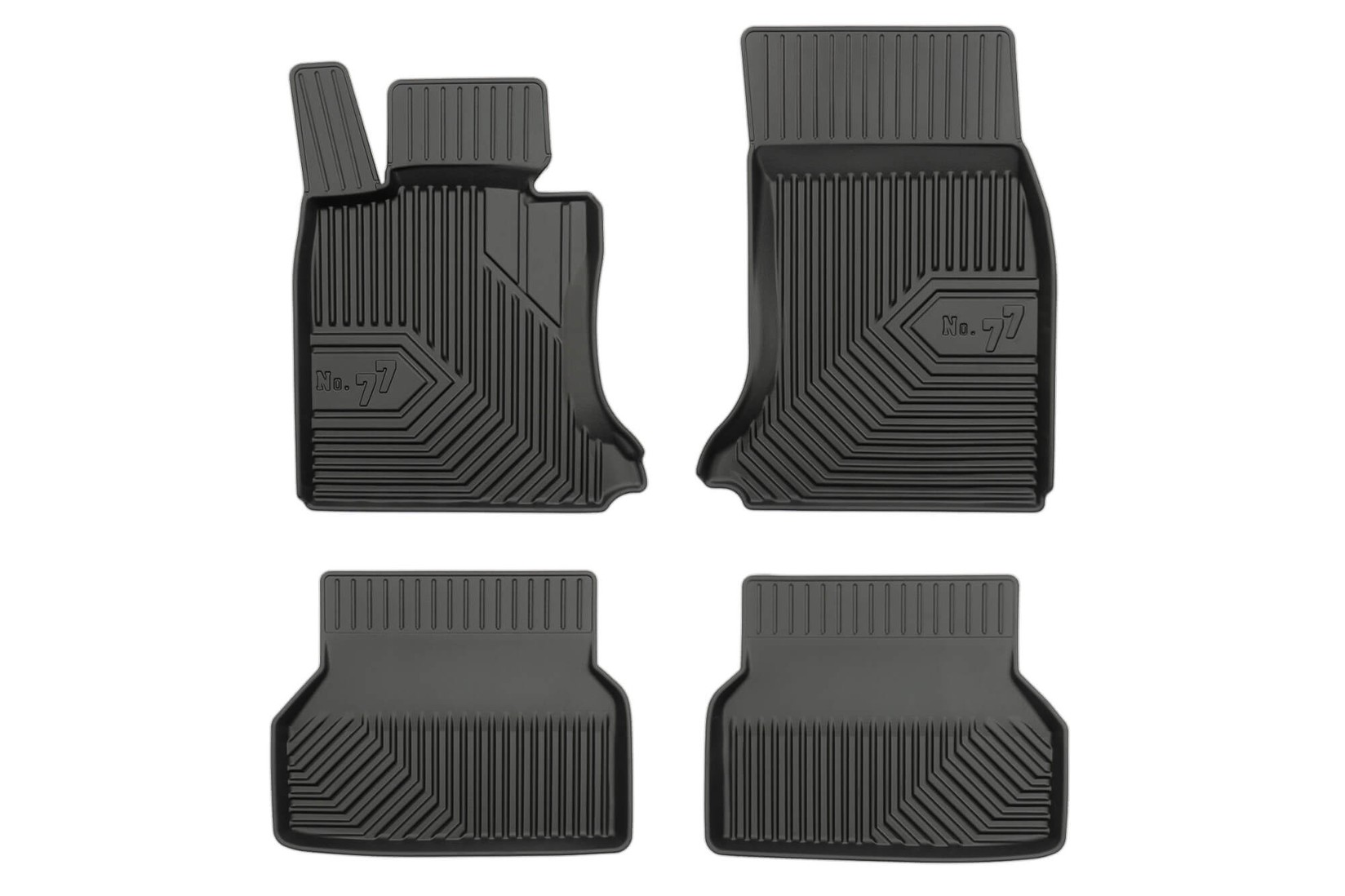 FROGUM 2.5D Гумени патосници модел 77 за BMW серија 5 E60 седан E61 караван 2003-2010 4 дела црни