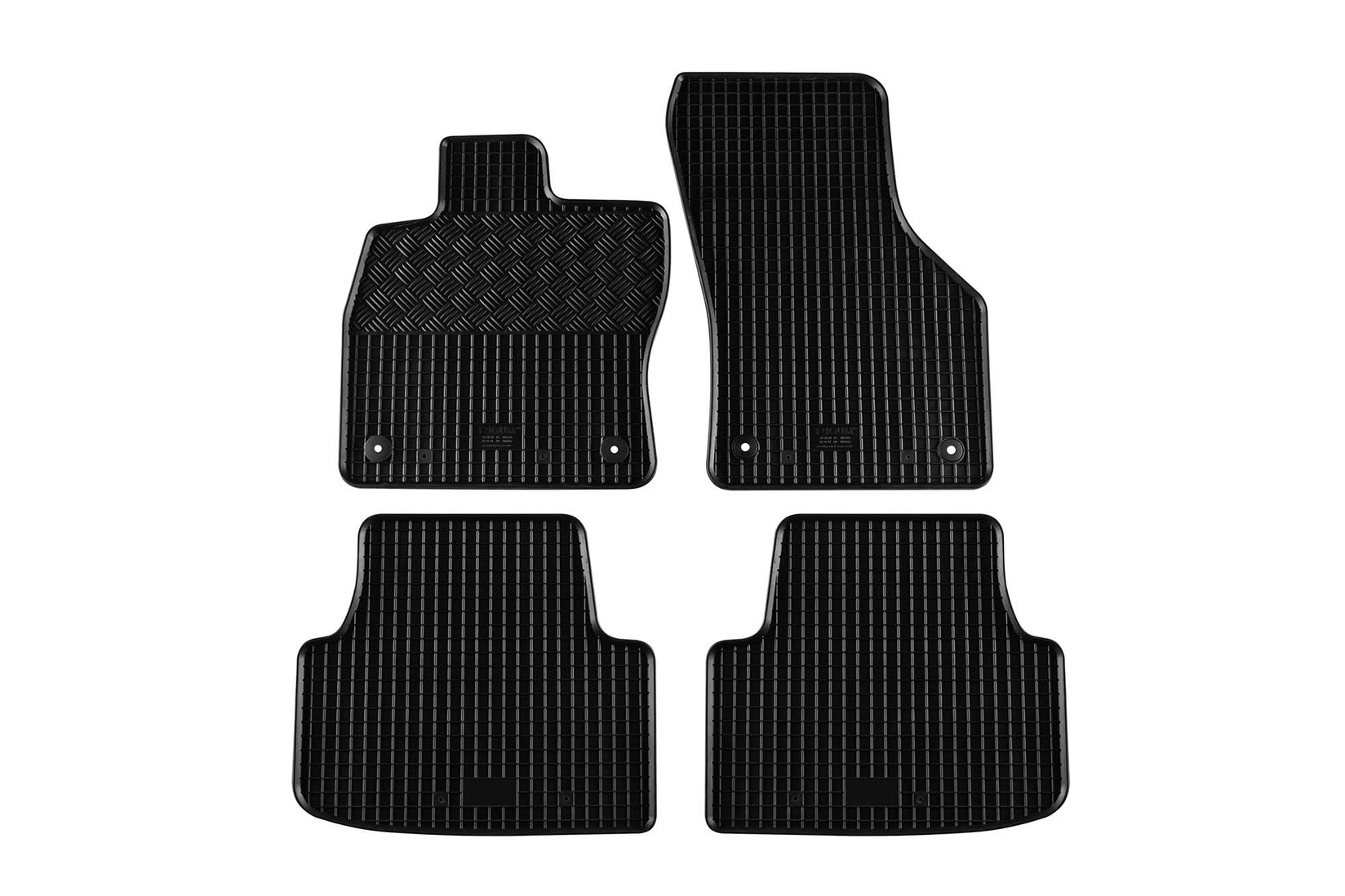 RIGUM Гумени патосници за Volkswagen Golf 8 караван Seat Leon Cupra Formentor по 2020 година 4 дела црни