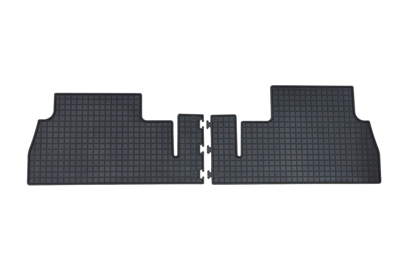 PETEX Гумени патосници за Peugeot Partner Rifter Citroen Berlingo Opel Combo E Life по 2018 година задни 2 дела црни