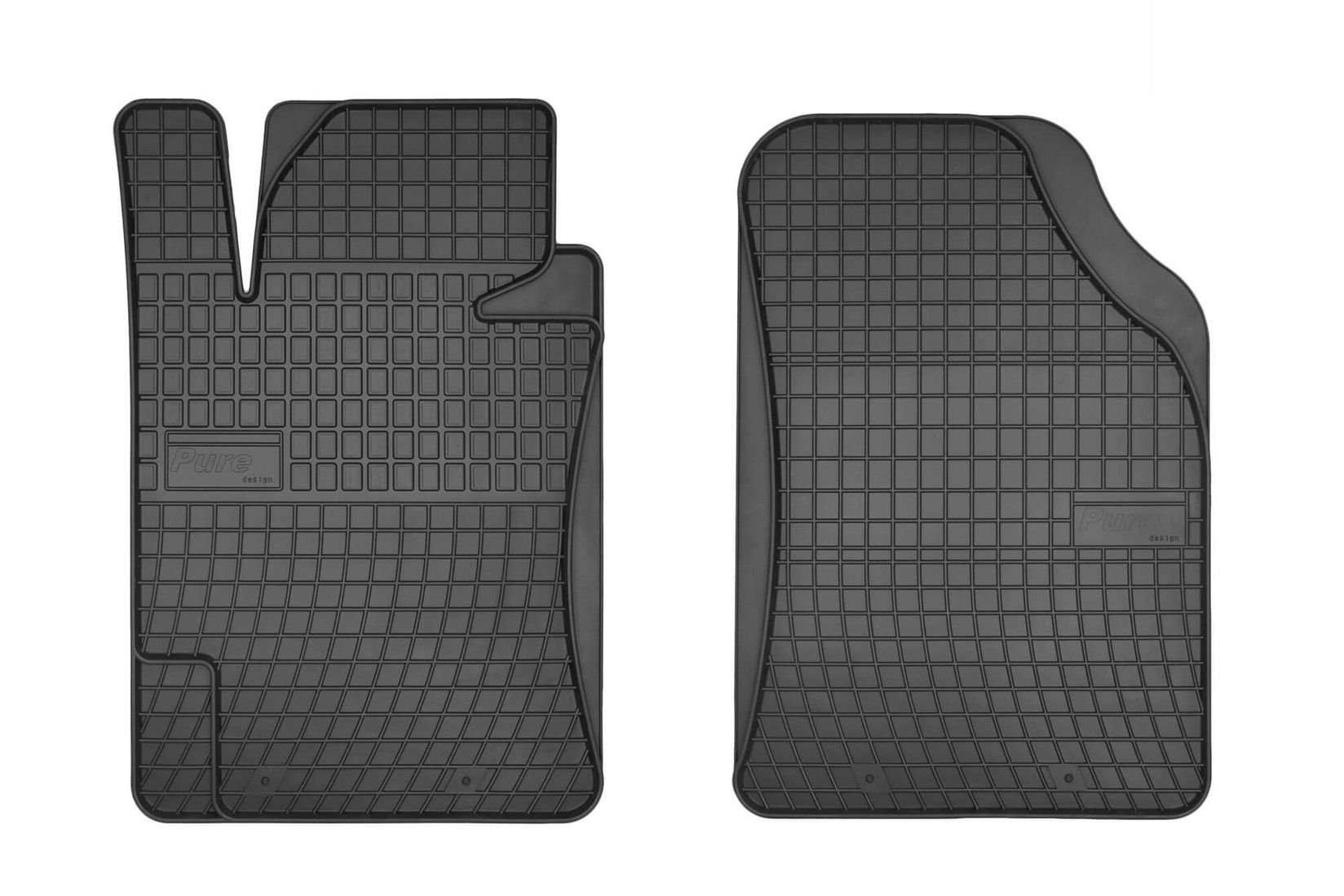 FROGUM Универзални Гумени патосници Pure 2 дела предни, црни