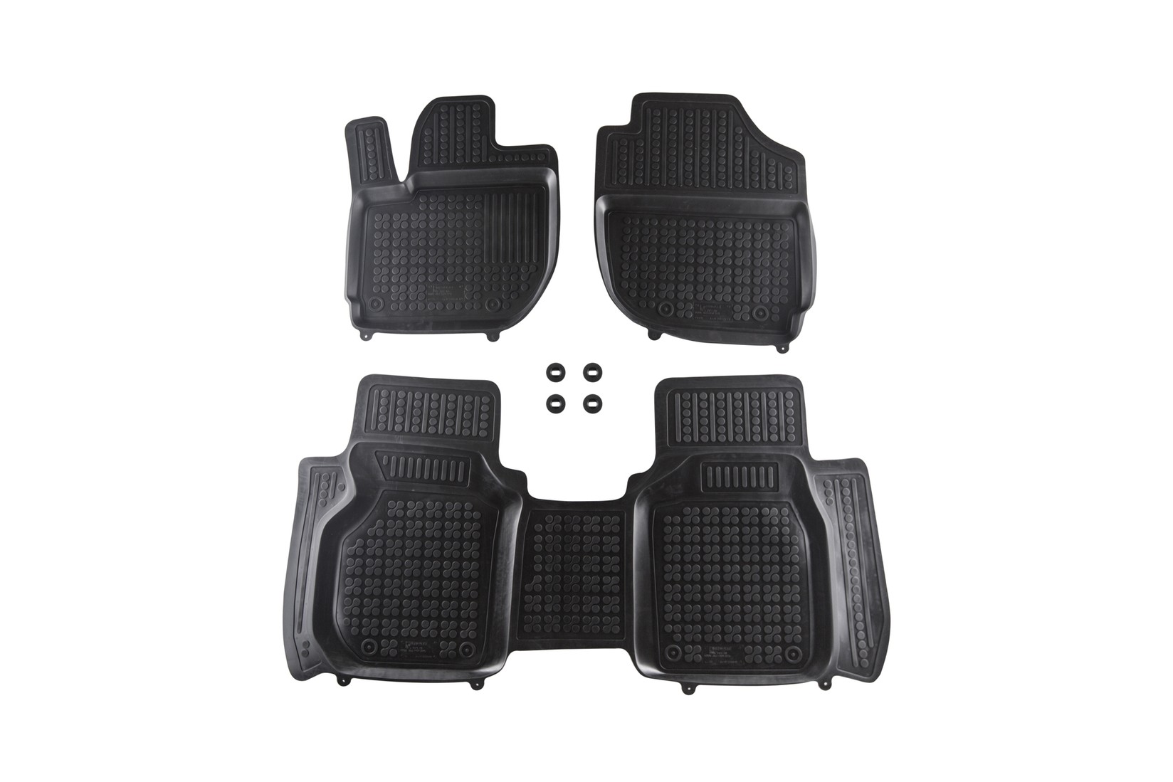 REZAW-PLAST Гумени патосници за Honda Jazz по 2015 година 3 дела црни