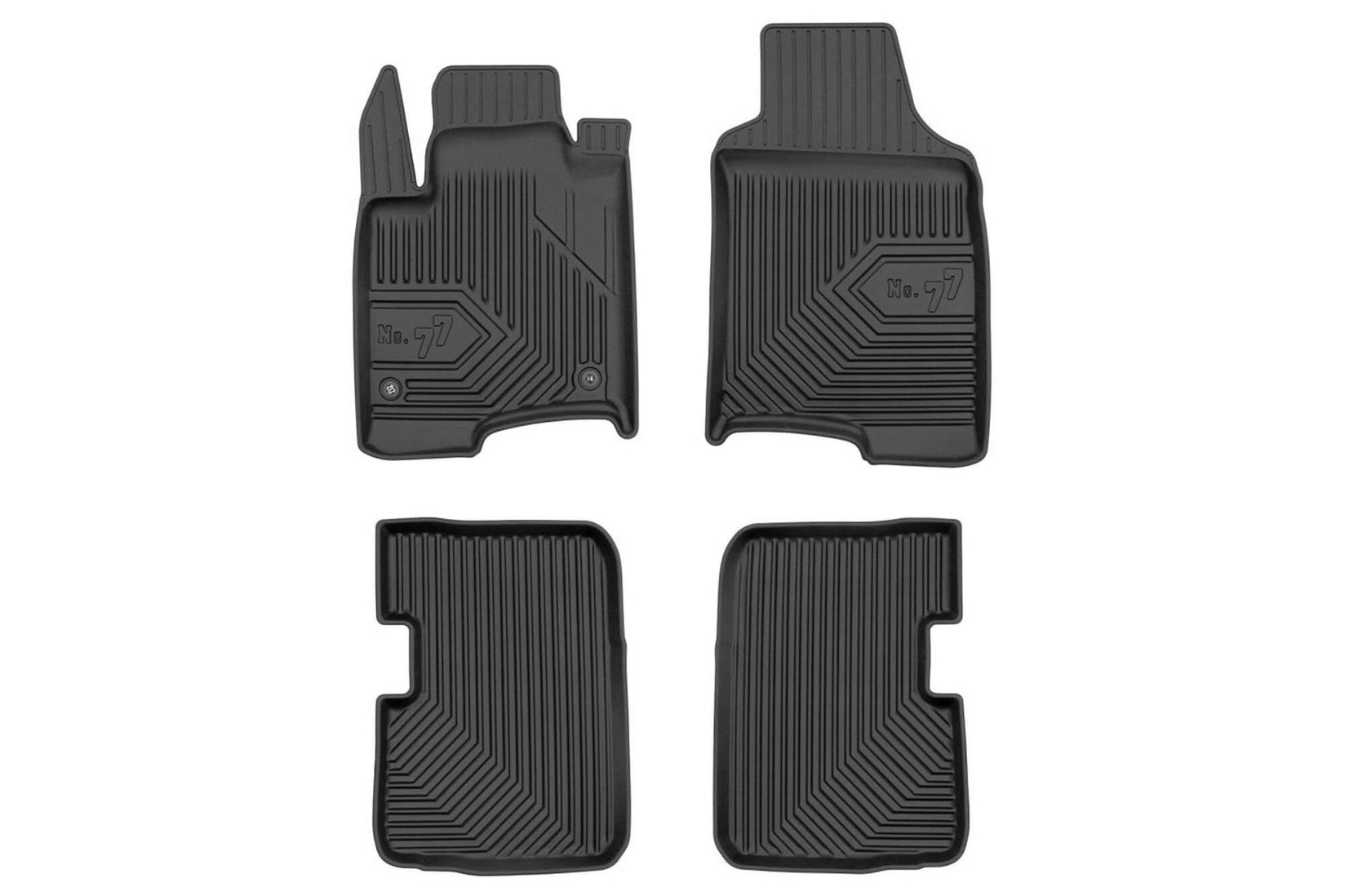 FROGUM 2.5D Гумени патосници модел 77 за Fiat Panda по 2011 година 4 дела црни