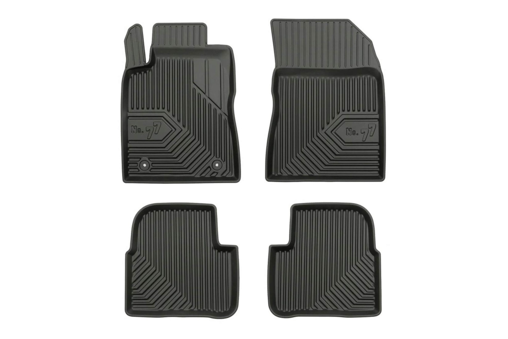 FROGUM 2.5D Гумени патосници модел 77 за Citroen C3 по 2016 година 4 дела црни