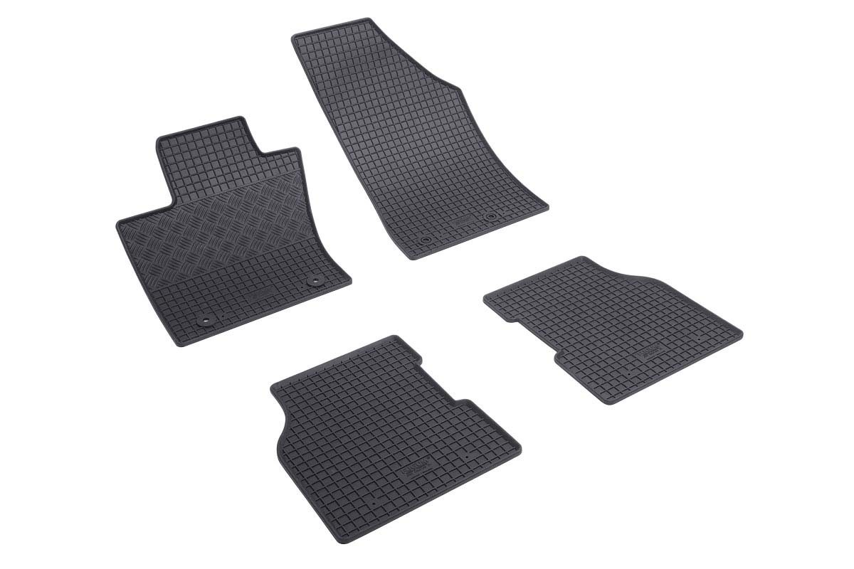 RIGUM Гумени патосници за Jeep Compass по 2017 година Jeep Compass Compass MHEV по 2021 година 4 дела црни