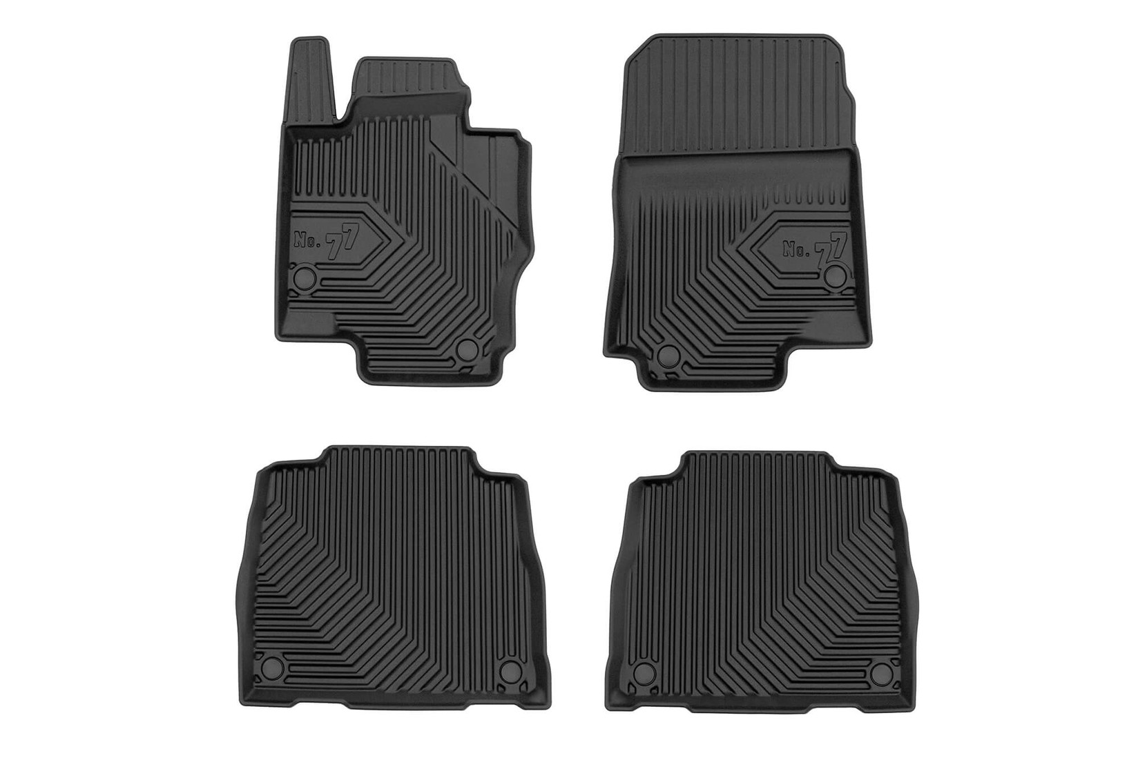 FROGUM 2.5D Гумени патосници модел 77 за Mercedes GLS X167 по 2019 година 4 дела црни