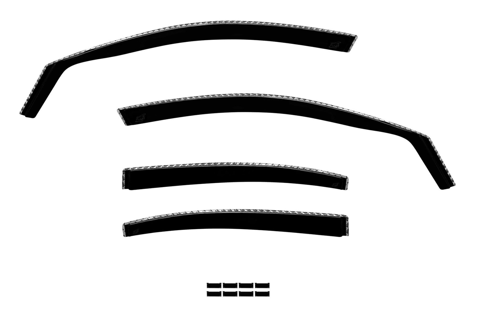 GELLYPLAST Комплет ветробрани Gelly Plast за Mercedes C класа W205 седан 2014-2020 со 4 врати, црни 4 бројки