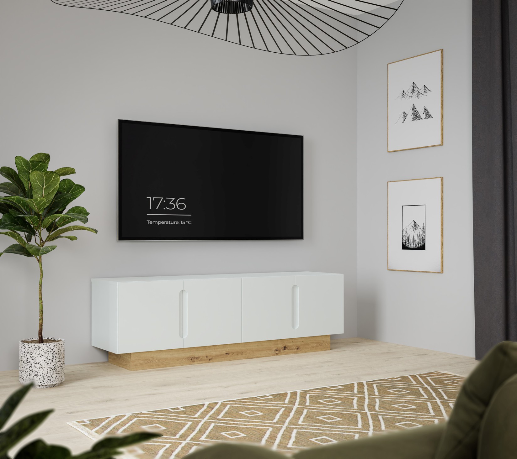 МЕБЕЛ ВИ Тв комода винтервил