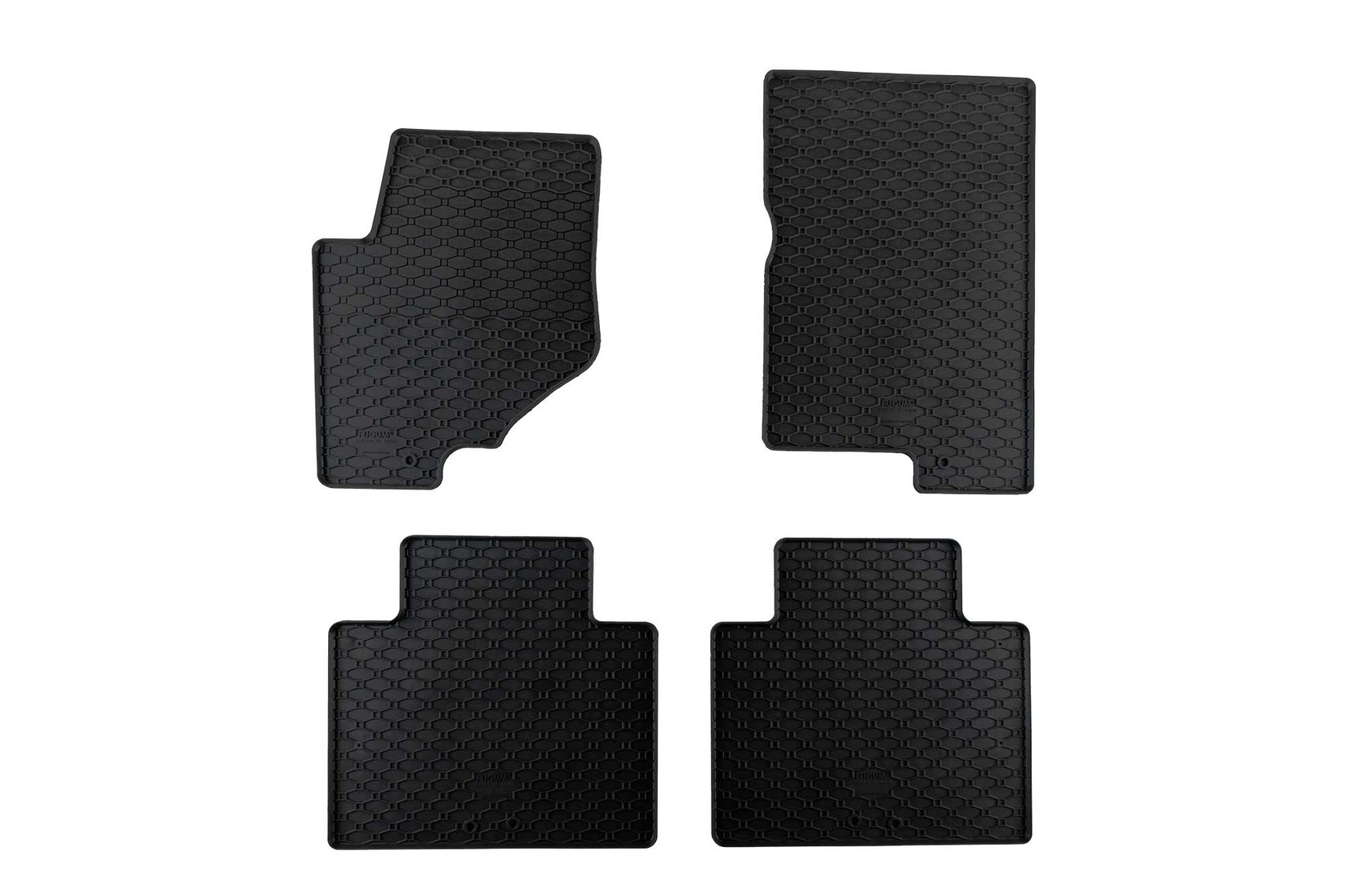 RIGUM Гумени патосници за Ssangyong Rexton по 2018 година Musсо по 2019 година 4 дела црни