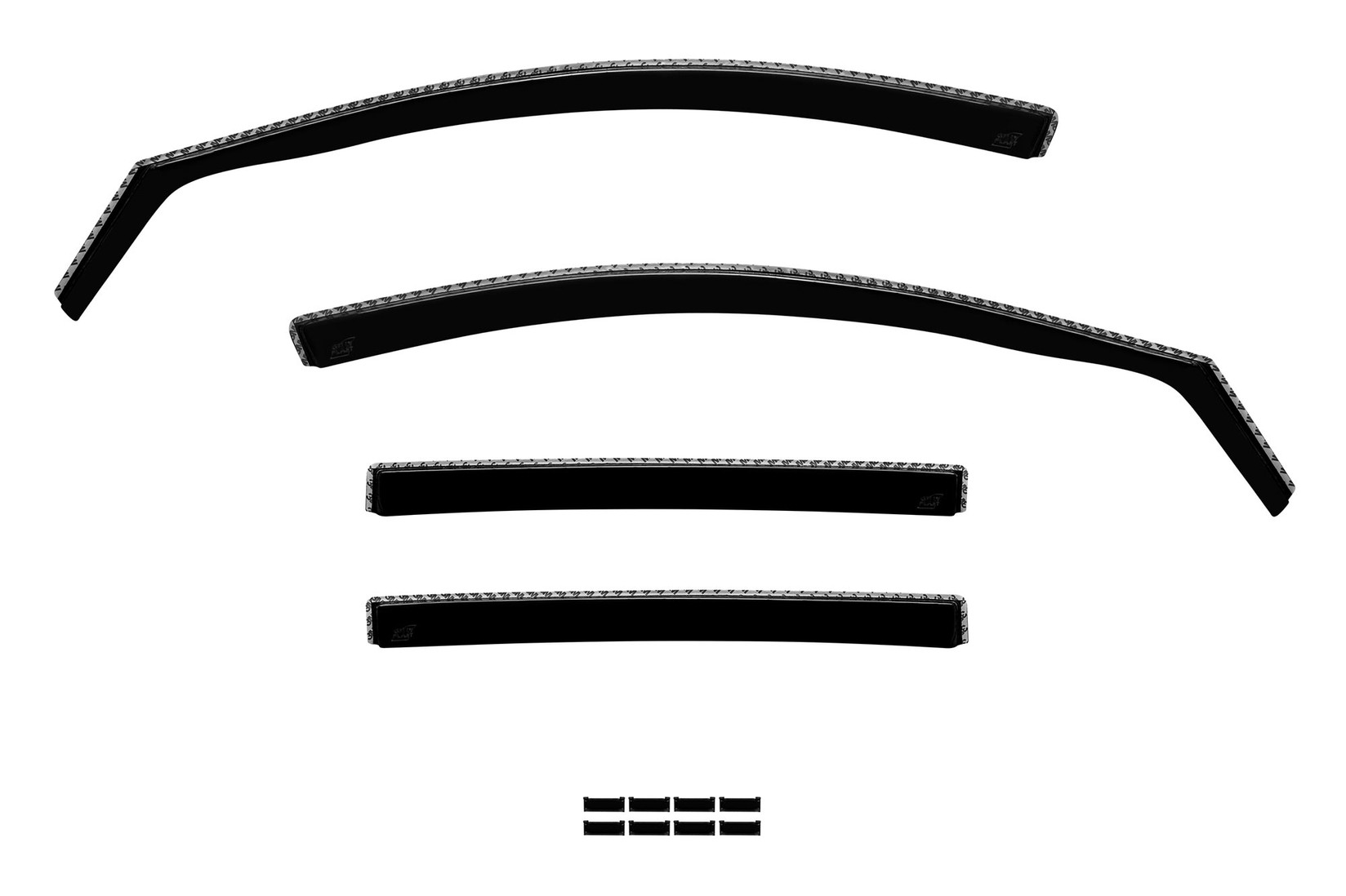 GELLYPLAST Комплет ветробрани Gelly Plast за Fiat Fullback, Mitsubishi L200 по 2015  со 4 врати, црни 4 бројки