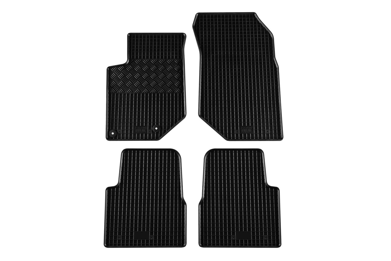 RIGUM Гумени патосници за Citroen C4 Peugeot 2008 по 2020 година 4 дела црни