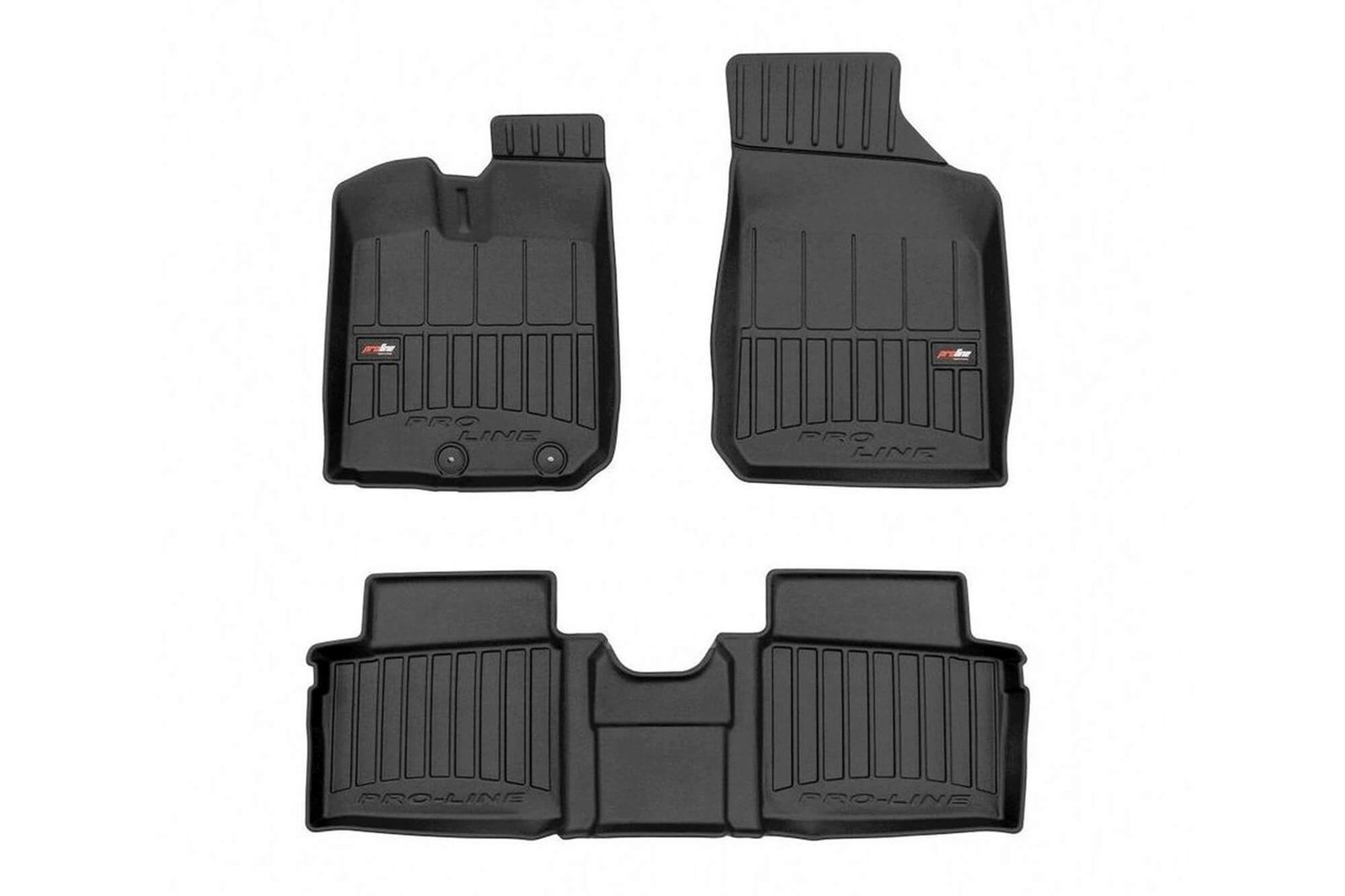 FROGUM 3D Гумени патосници за Dacia Spring по 2021 година 3 дела црни