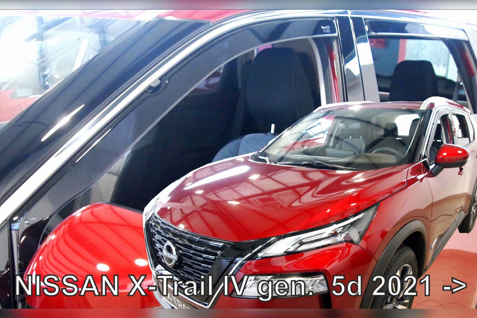 HEKO Комплет ветробрани за Nissan X-Trail по 2021 година, затемнети, 4 бројки