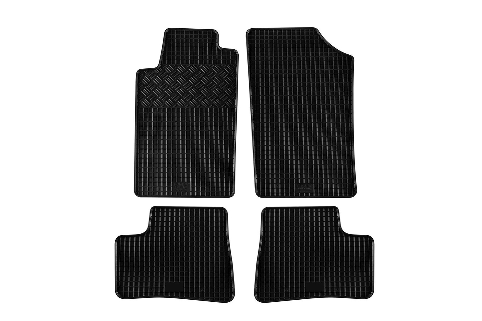 RIGUM Гумени патосници за Peugeot 206 2000-2007 4 дела црни