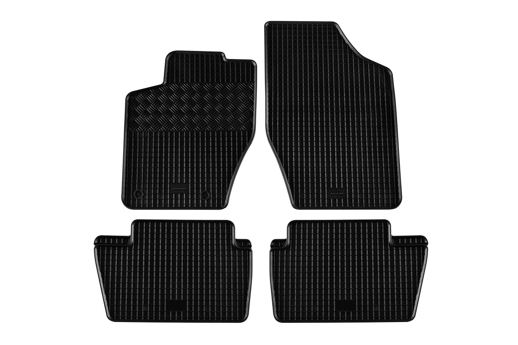 RIGUM Гумени патосници за Peugeot 307 2001-2007 Citroen C4 2004-2010 4 дела црни