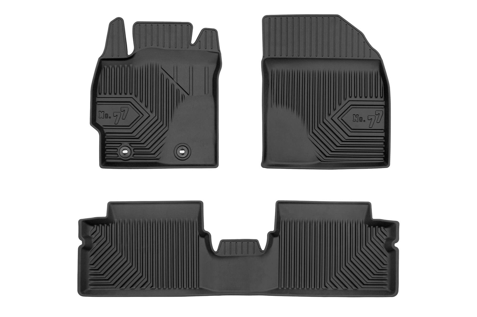 FROGUM 2.5D Гумени патосници модел 77 за Toyota Auris 2006-2013 3 дела црни