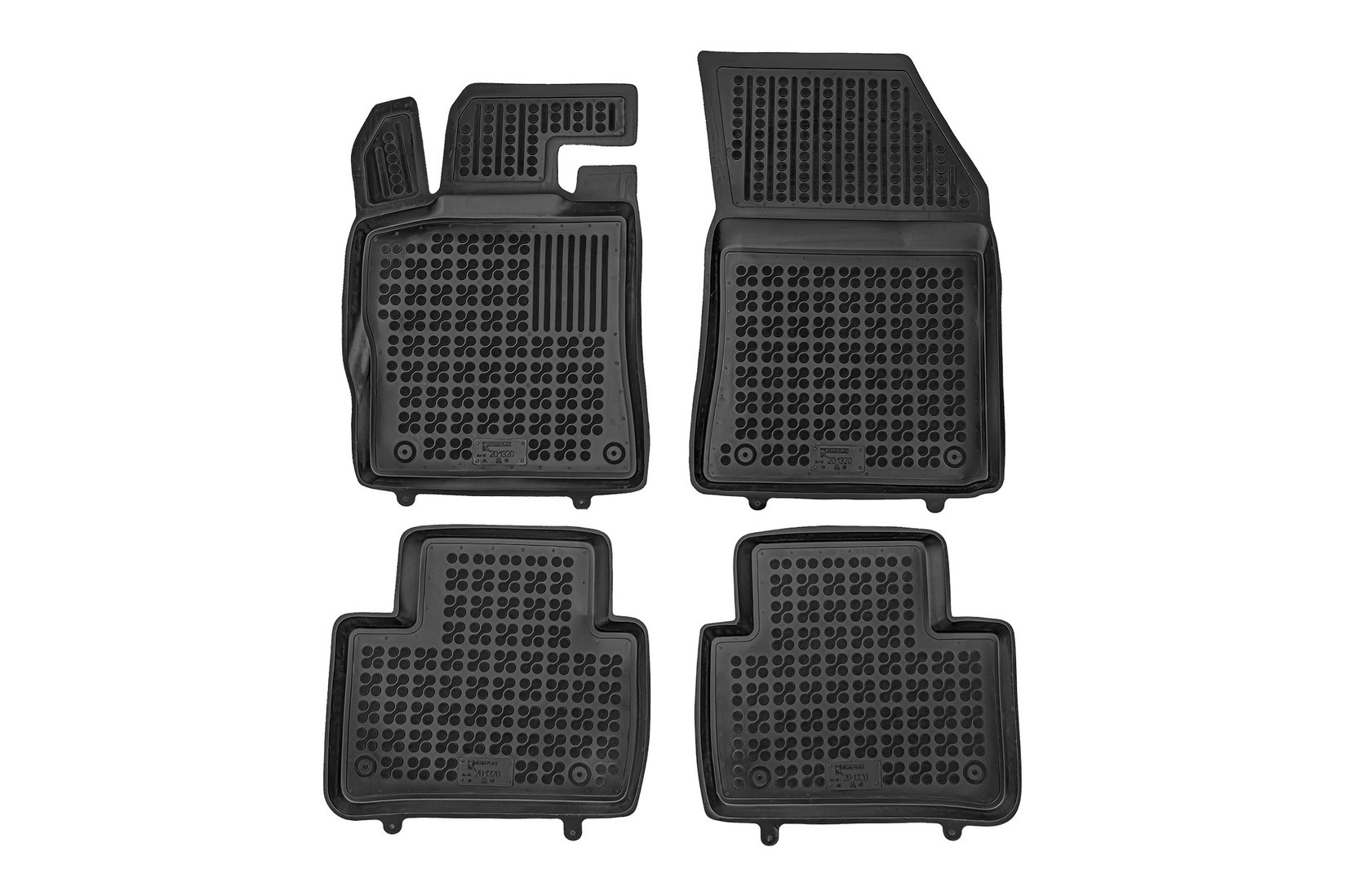 REZAW-PLAST Гумени патосници за Peugeot 308 SW Plug-In-Hybrid Opel Astra L Sports Tourer по 2021 година 4 дела црни верзија соGT пакет