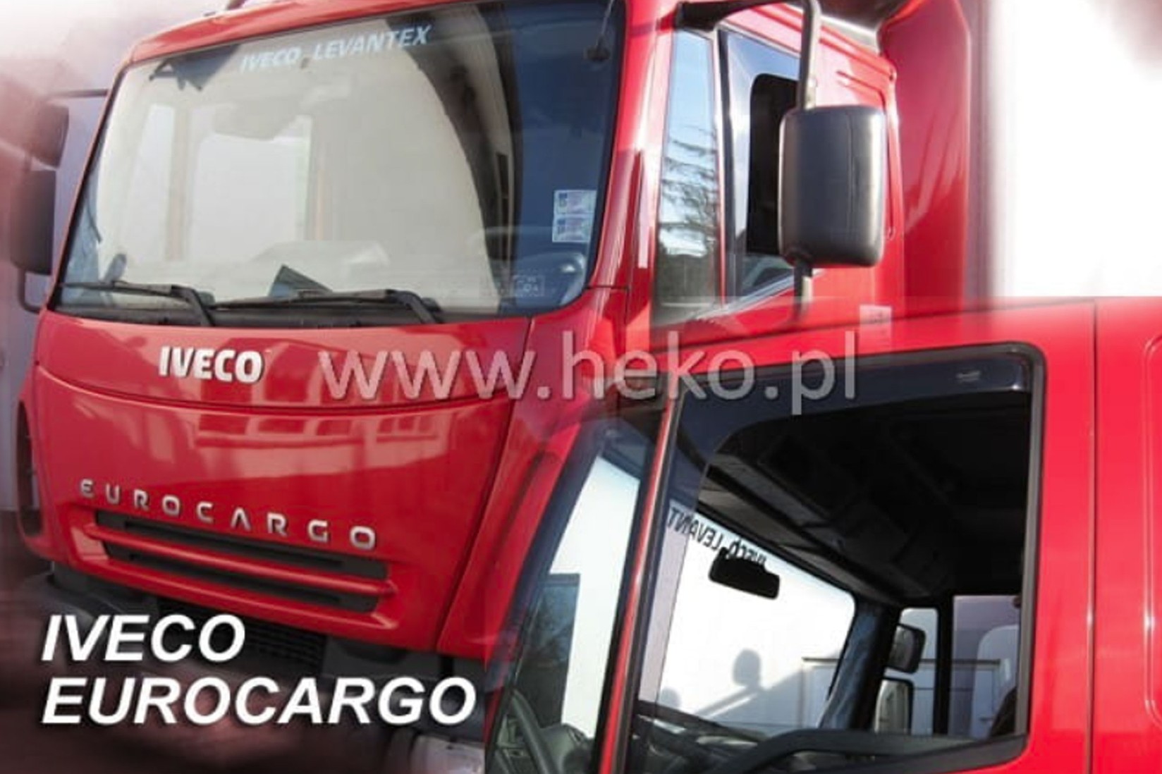 HEKO Ветробрани за камион Iveco Euro Cargo, Stralis, Euro Tech, Hi-Way 2002-2019, затемнети, 2 бројки