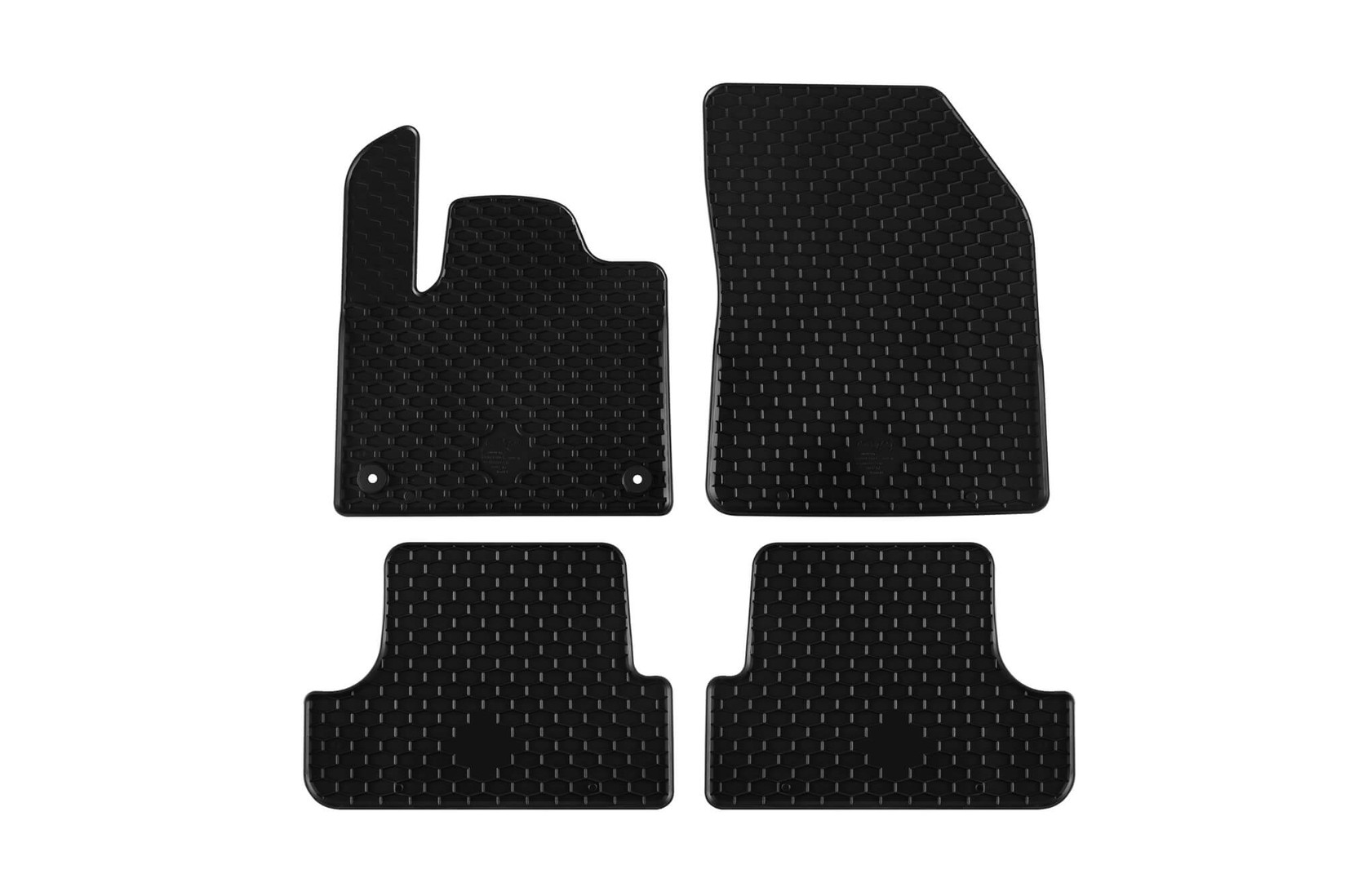 GUMARNY ZUBRI Гумени патосници за Citroen C5 Aircross Peugeot 3008 Opel Grandland X по 2020 година хибрид 4 дела црни