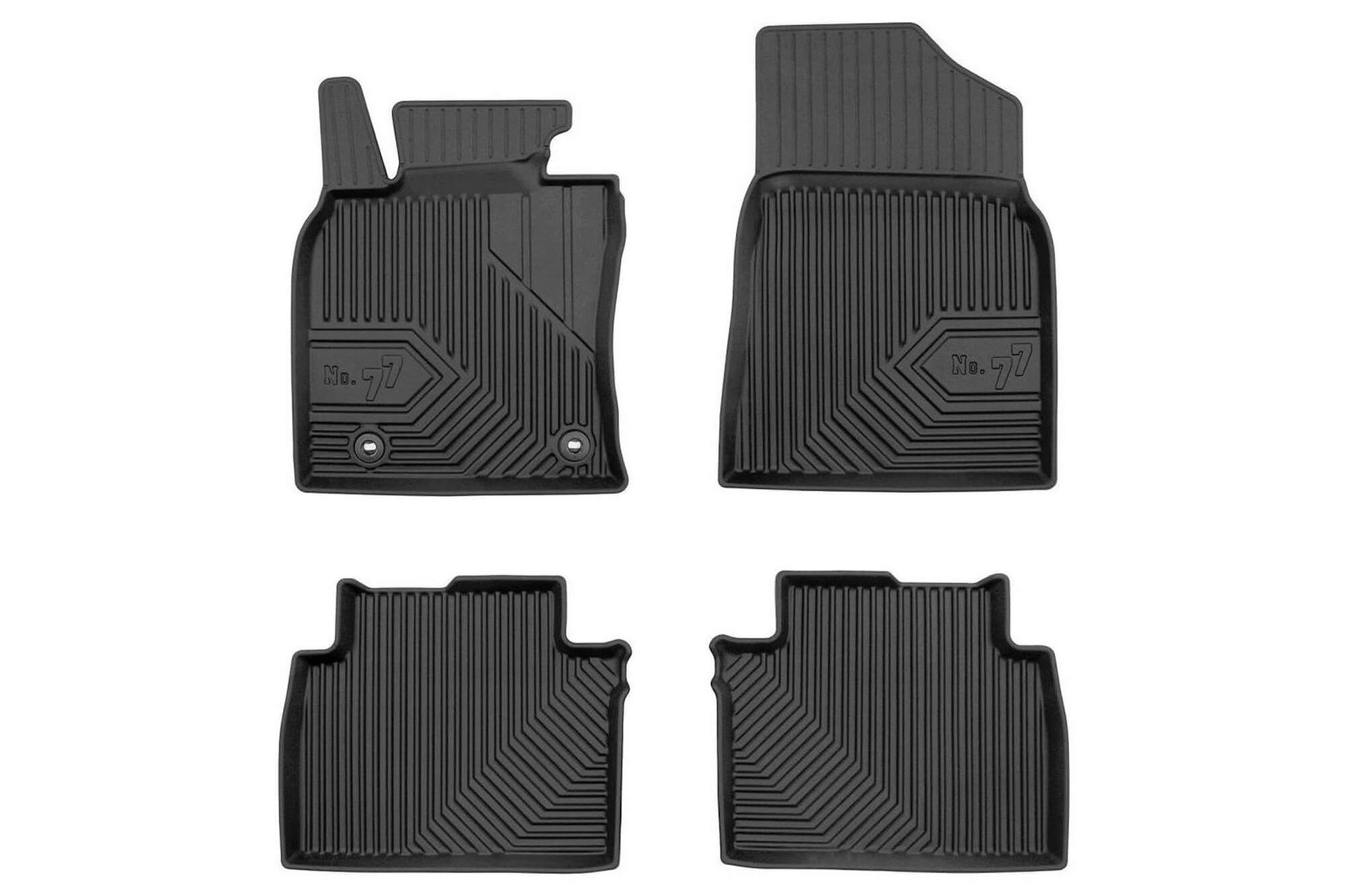 FROGUM 2.5D Гумени патосници модел 77 за Toyota Camry Hybrid по 2018 година 4 дела црни