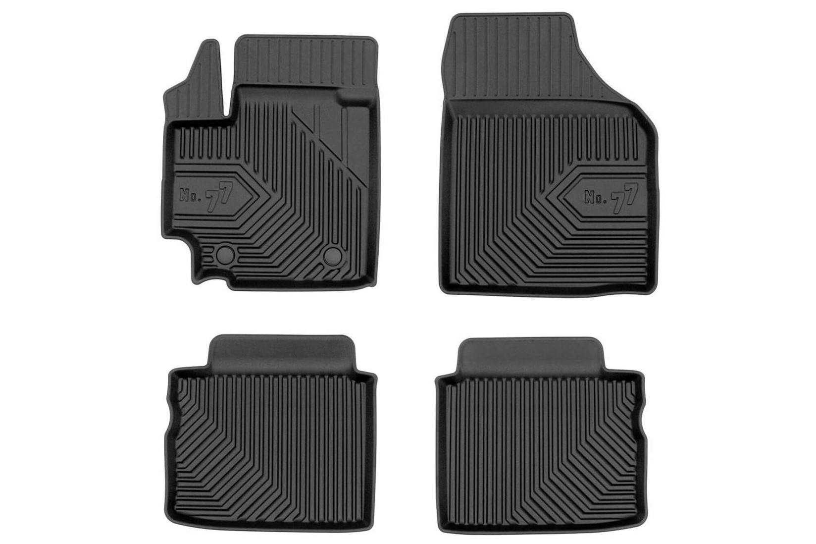 FROGUM 2.5D Гумени патосници модел 77 за Suzuki Celerio 2014-2019 4 дела црни