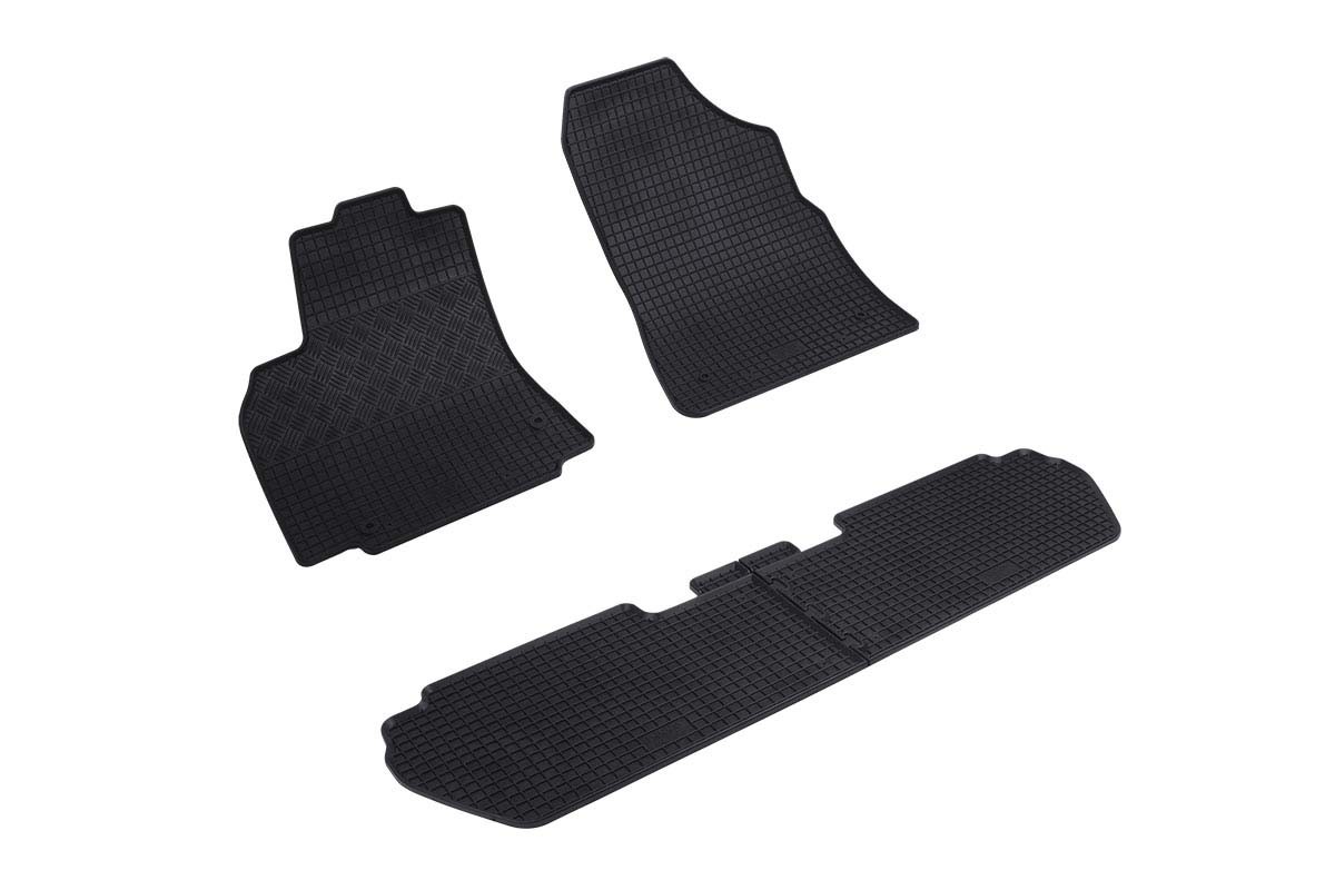 RIGUM Гумени патосници за Citroen Berlingo Peugeot Partner 2008-2018со5 места 4 дела црни