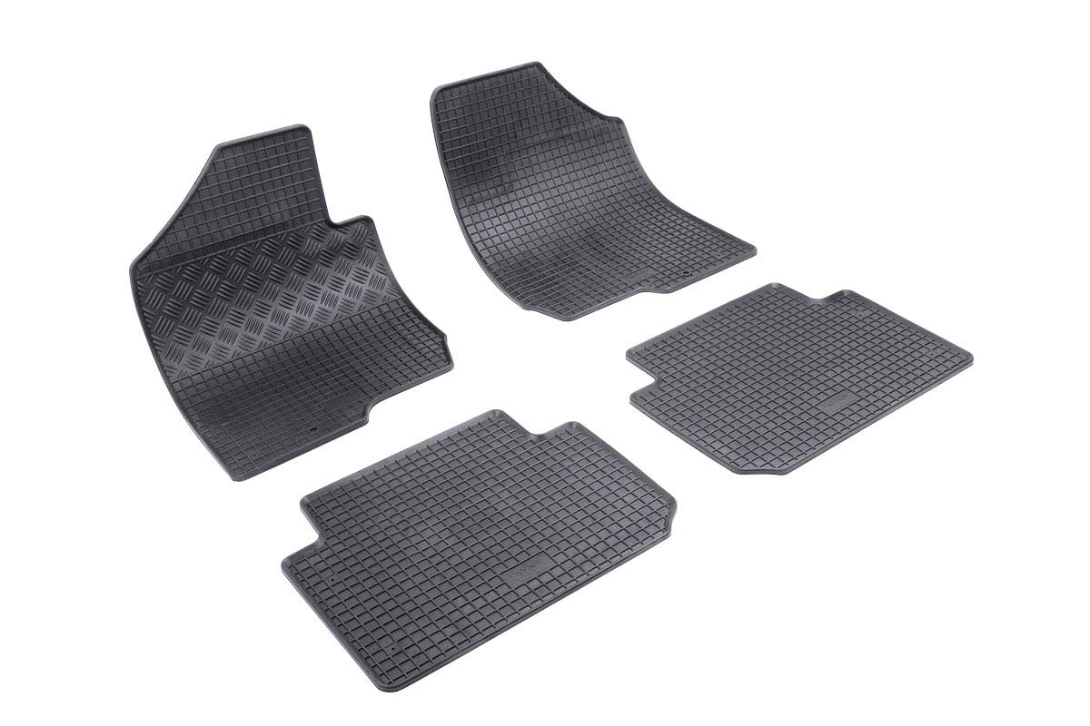 RIGUM Гумени патосници за Kia Carens II по 2007 година 4 дела црни