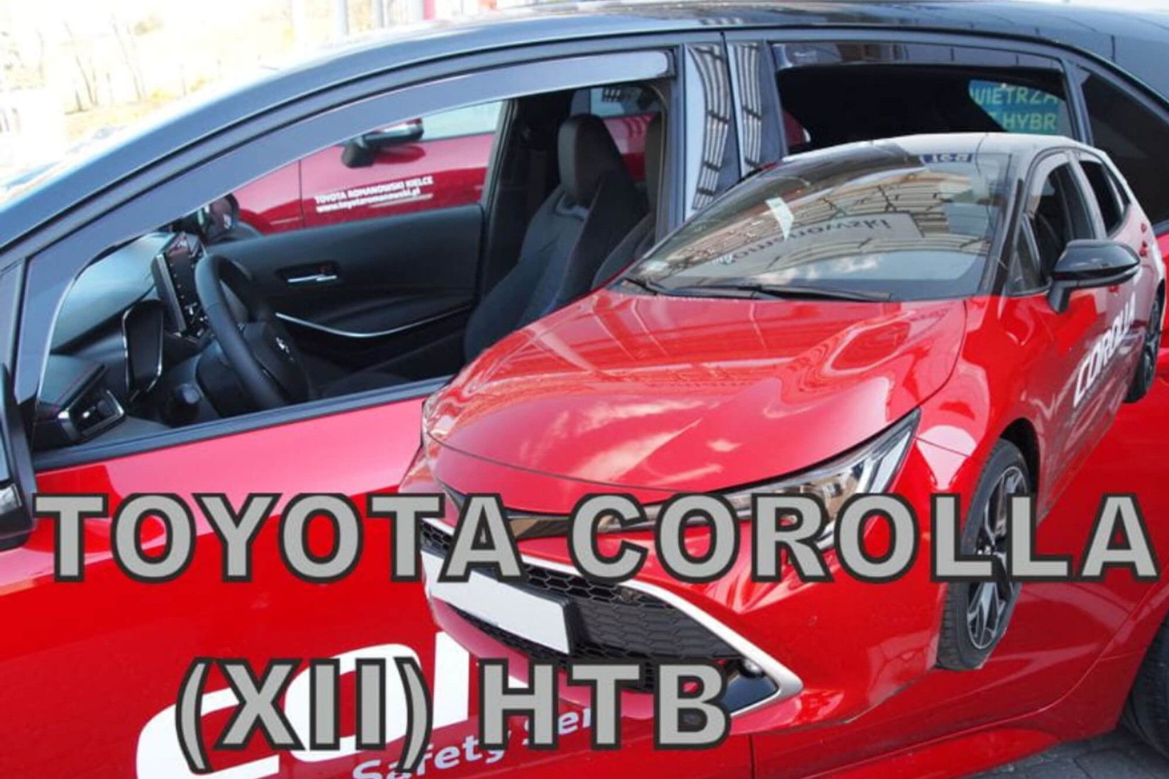 HEKO Комплет ветробрани Heko за Toyota Corolla хечбек по 2018 , затемнети, 4 бројки