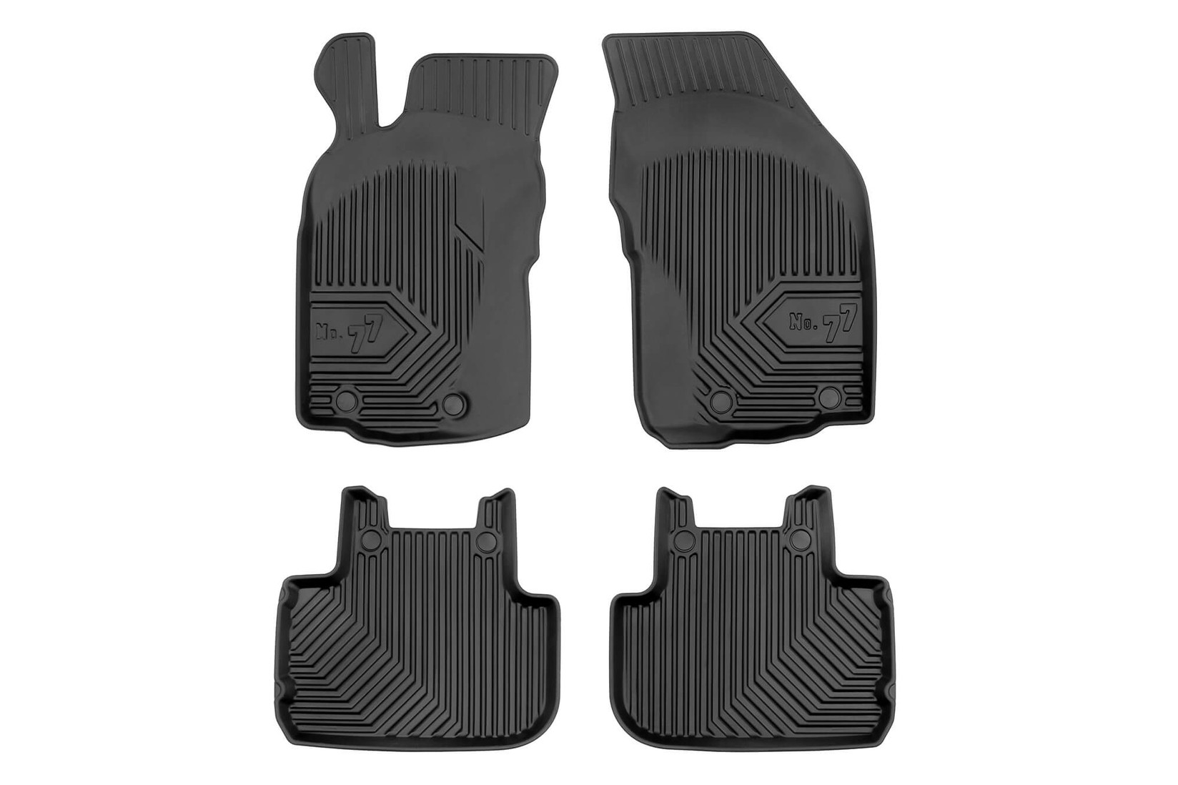 FROGUM 2.5D Гумени патосници модел 77 за Alfa Romeo 147 2000-2010 4 дела црни