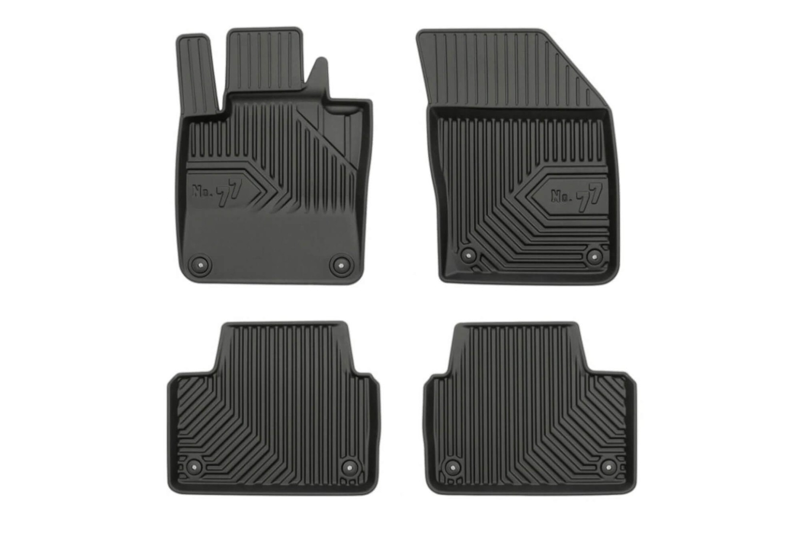 FROGUM 2.5D Гумени патосници модел 77 за Volvo S60 S60 Cross Country по 2018 година 4 дела црни