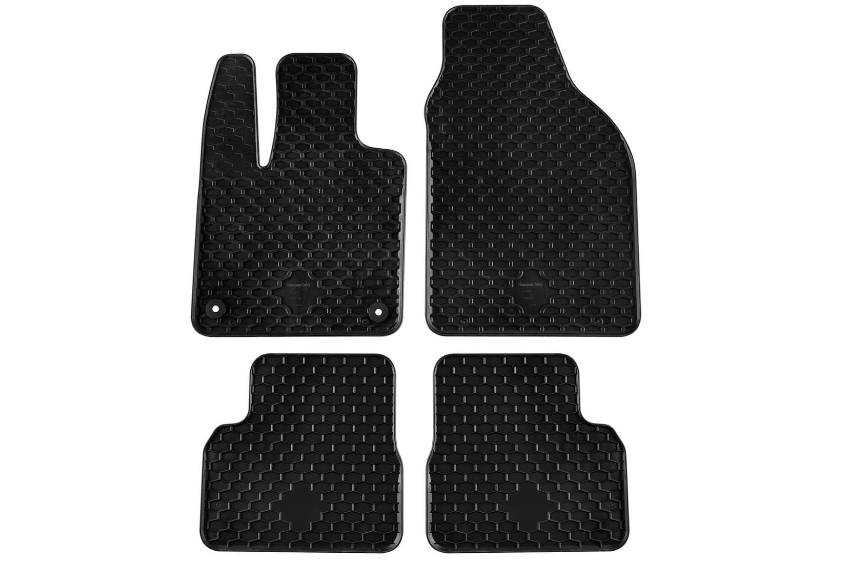 GUMARNY ZUBRI Гумени патосници за Fiat 500e по 2020 година 4 дела црни