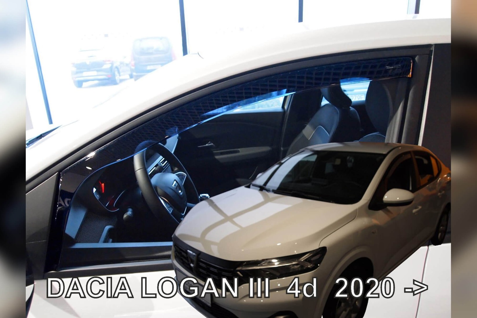 HEKO Предни ветробрани за Dacia Logan седан по 2020 година, затемнети, 2 бројки