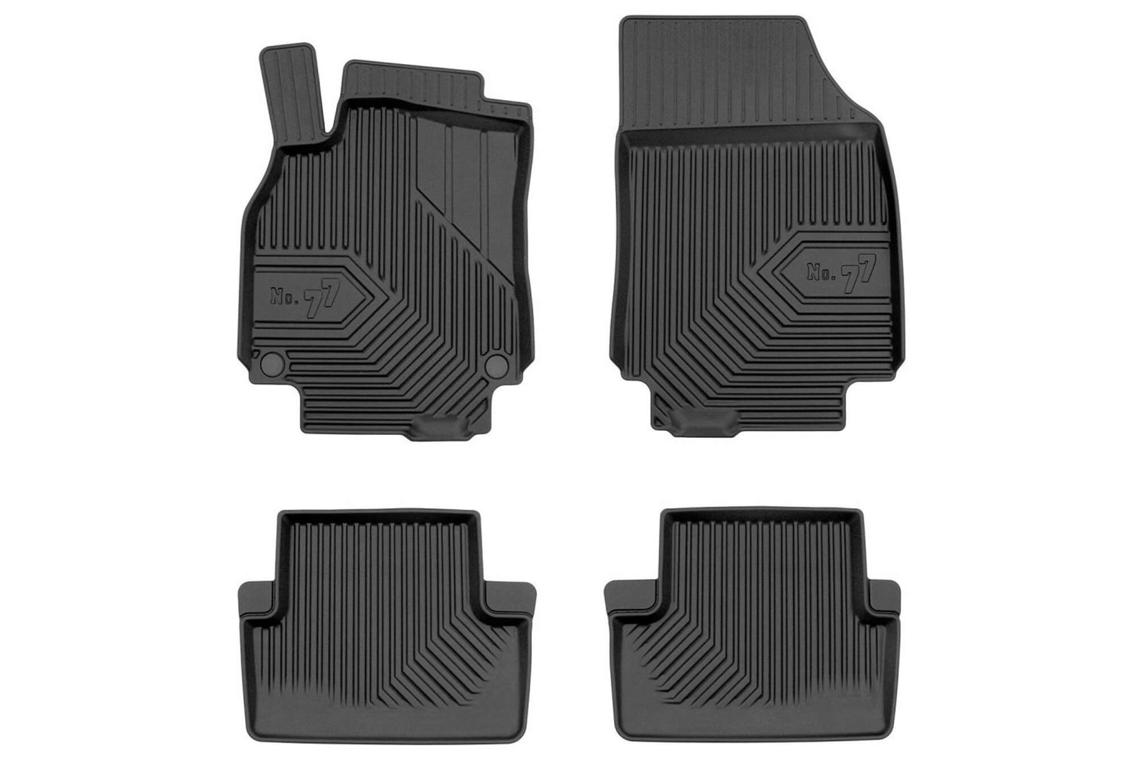 FROGUM 2.5D Гумени патосници модел 77 за Renault Fluence 2009-2016 4 дела црни