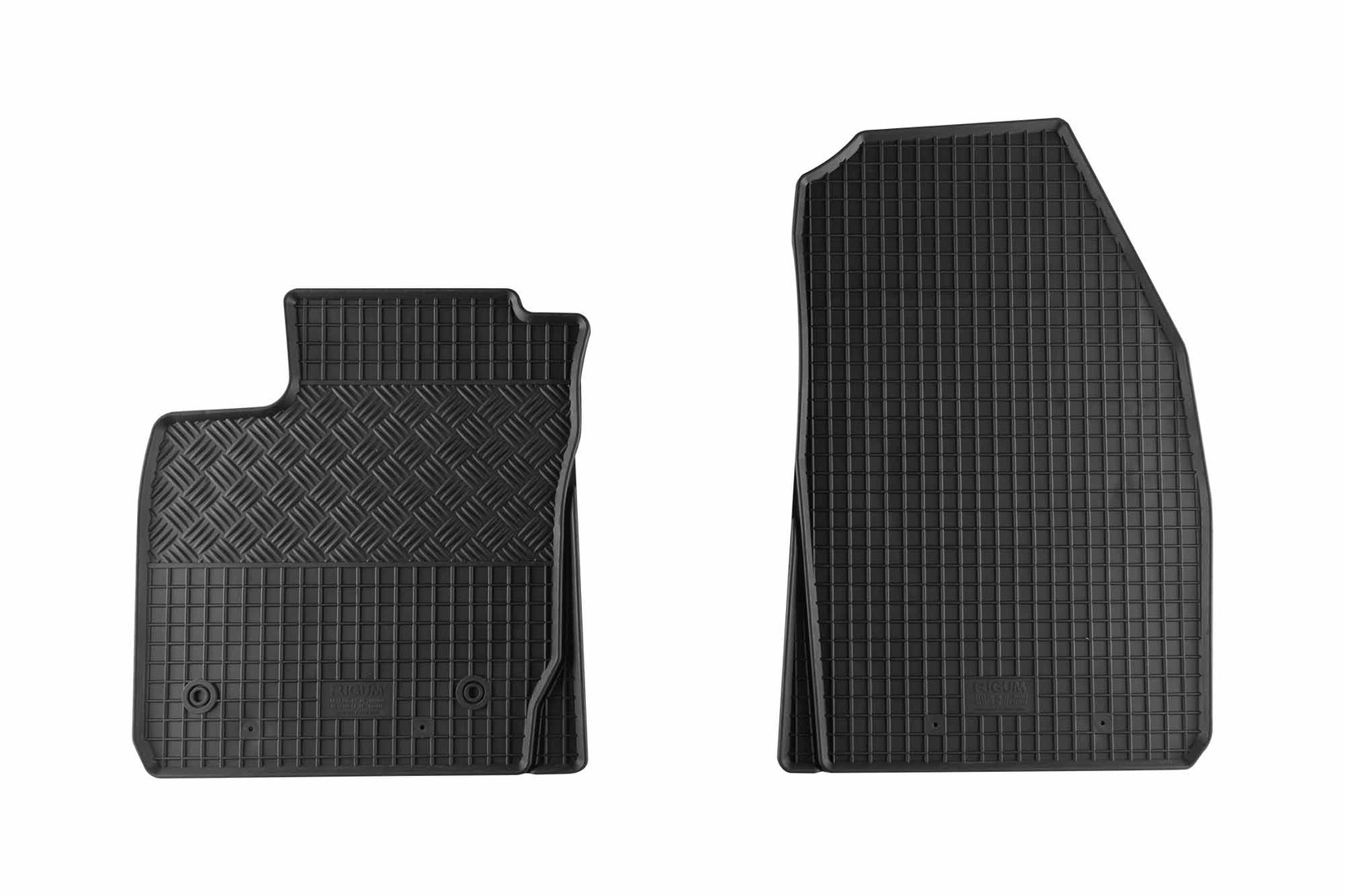 RIGUM Гумени патосници за Ford Tourneo Transit Courier по 2014 година 2 места 2 дела црни