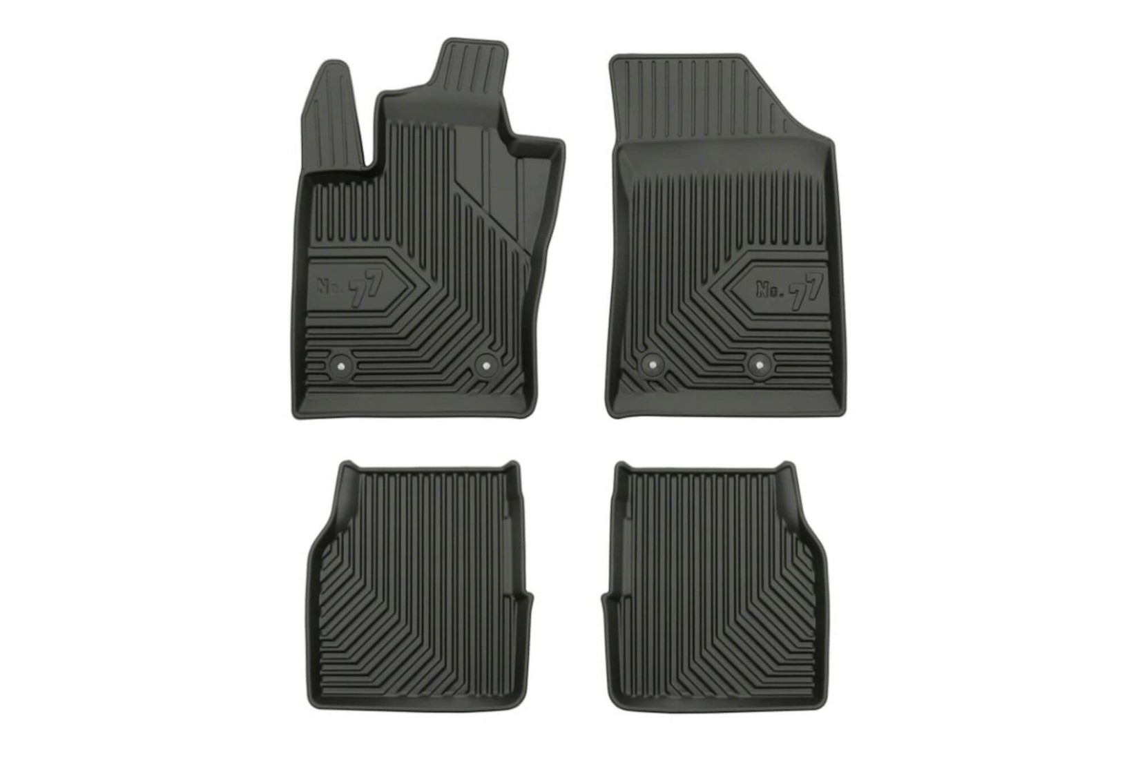 FROGUM 2.5D Гумени патосници модел 77 за Jeep Compass по 2016 година 4 дела црни