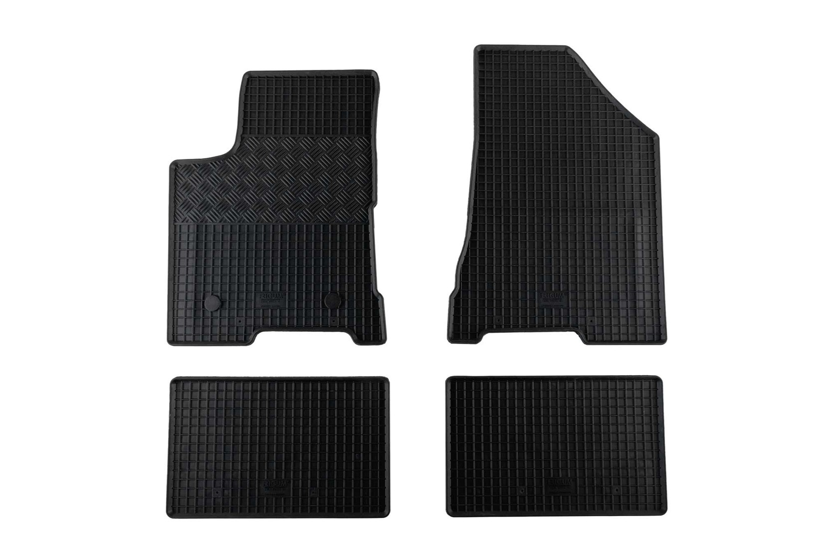 RIGUM Гумени патосници за Lada Vesta по 2015 година 4 дела црни