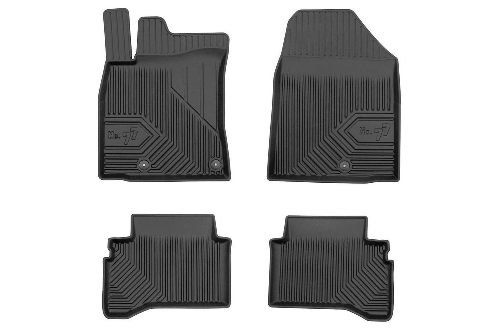 FROGUM 2.5D Гумени патосници модел 77 за Hyundai Ioniq 2016-2021 4 дела црни