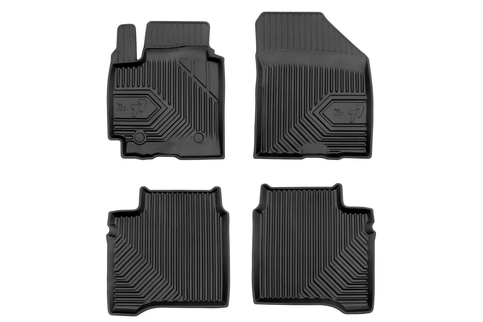 FROGUM 2.5D Гумени патосници модел 77 за Suzuki Baleno по 2015 година 4 дела црни