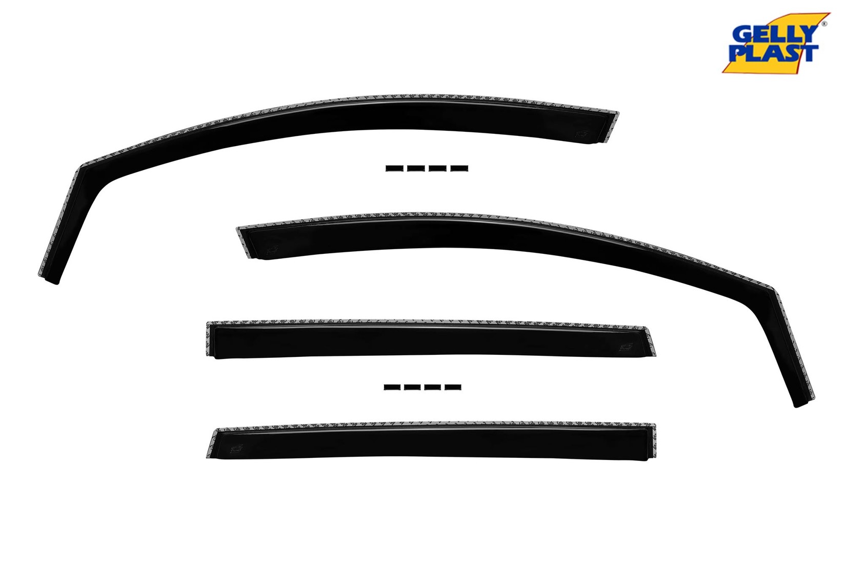 GELLYPLAST Комплет ветробрани Gelly Plast за Audi Q7 2005-2015, 4 бр., црни