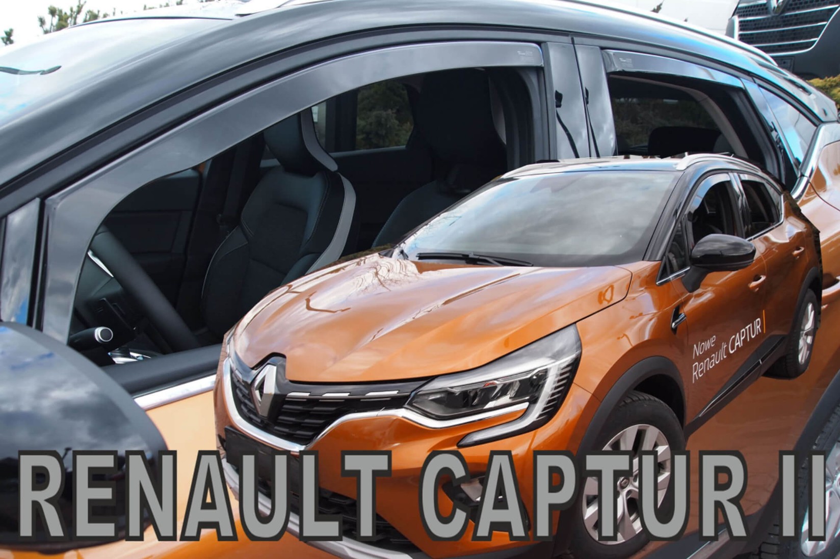 HEKO Комплет ветробрани Heko за Renault Captur по 2019 , затемнети, 4 бројки