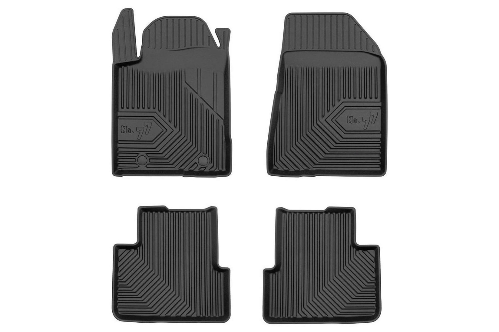 FROGUM 2.5D Гумени патосници модел 77 за Fiat Bravo хечбек Lancia Delta 2007-2014 4 дела црни