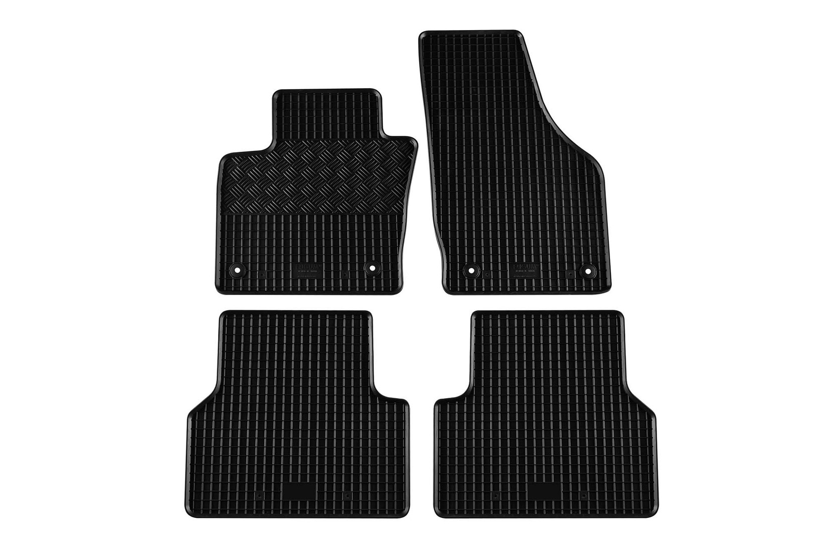 RIGUM Гумени патосници за Audi Q3 2011-2018 4 дела црни