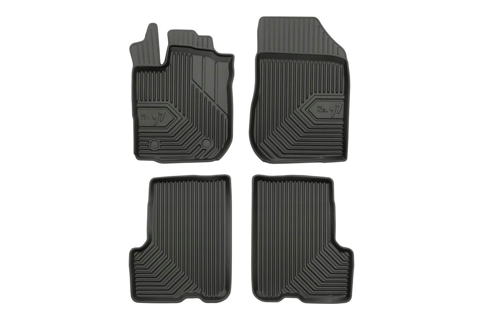 FROGUM 2.5D Гумени патосници модел 77 за Dacia Logan MCV по 2006 година 4 дела црни
