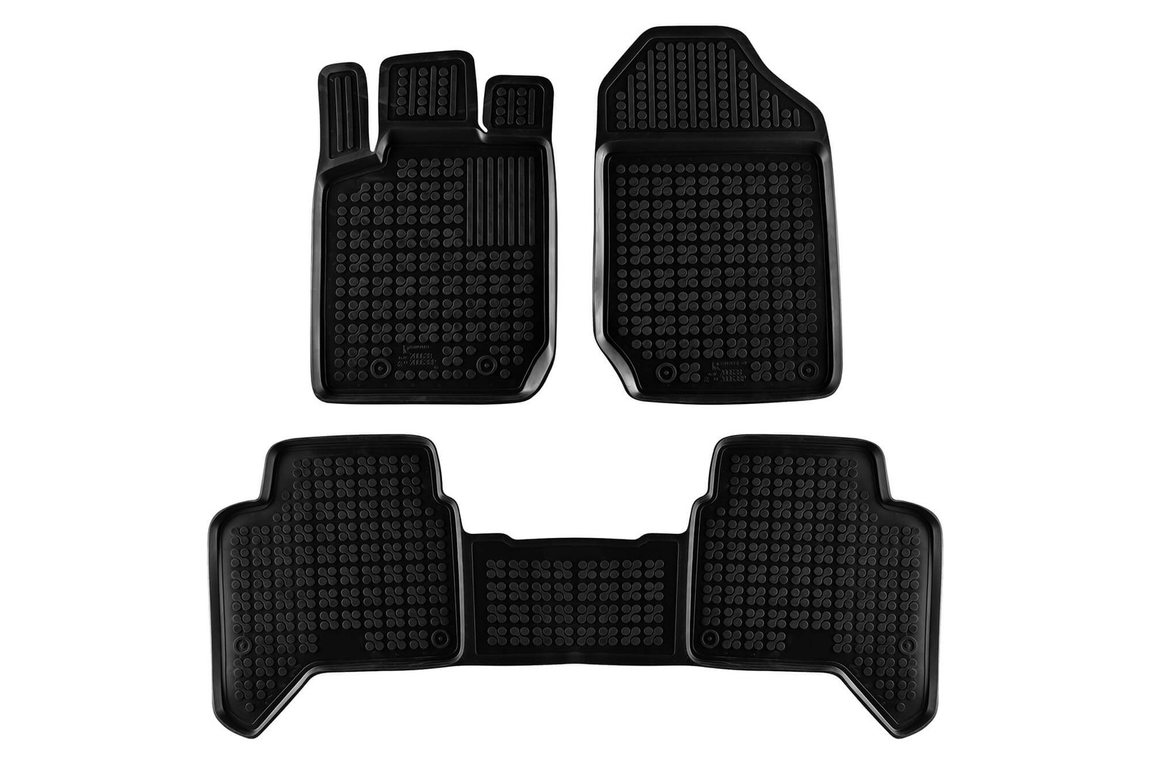 REZAW-PLAST Гумени патосници за Ford Ranger по 2011 година 4 врати 3 дела црни