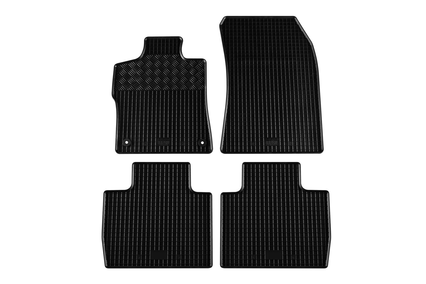 RIGUM Гумени патосници за Citroen C5X C5X PHEV по 2022 година Peugeot 408 408 PHEV по 2023 година 4 дела црни