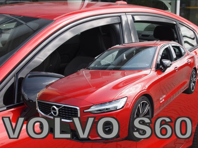 HEKO Комплет ветробрани Heko за Volvo S60 седан по 2018  со 4 врати, затемнети, 4 бројки