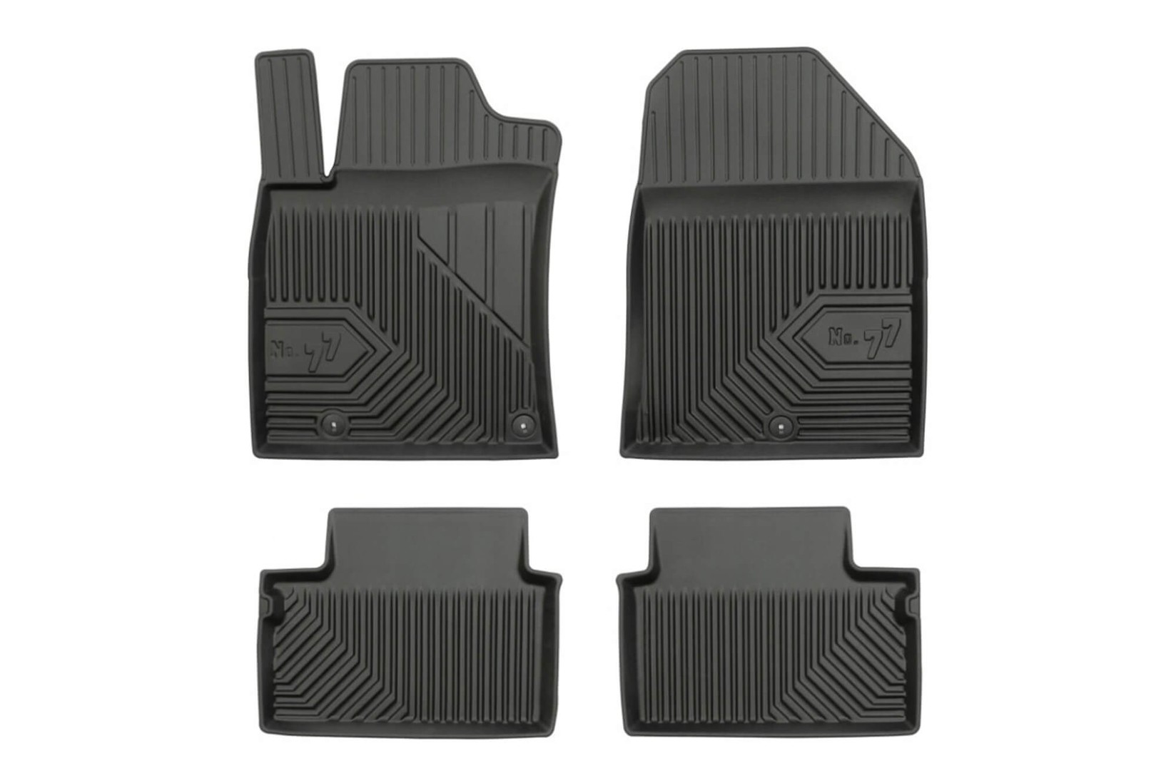 FROGUM 2.5D Гумени патосници модел 77 за Hyundai I30 по 2016 година 4 дела црни